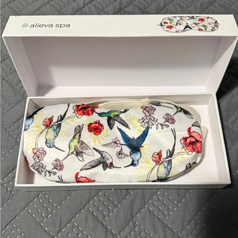 Floral Eye Pillow - White with Multicolor Design